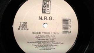 NRG NRG  I need your lovin  CJ Bolland Mix [upl. by Llerut938]