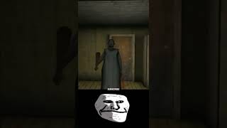 Granny 123 troll face shorts granny granny2 gameplay [upl. by Ahsinot184]