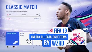 UNLOCK ALL FIFA 19 CATALOGUE FILES  FIXED BOOTS amp MORE [upl. by Aushoj]