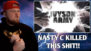 Nasty C  Aye ft Blxckie amp Emtee Visualizer Reaction [upl. by Nalyorf58]