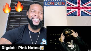 Digdat  Pink Notes Official Video  AMERICAN REACTS🔥🇺🇸 [upl. by Ellebyam]