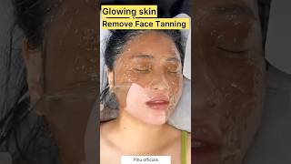 Get Clear amp Glowing Skin Naturally At Home  Most Easy Pack For Tanned Free Skin skincare shorts [upl. by Kayle]