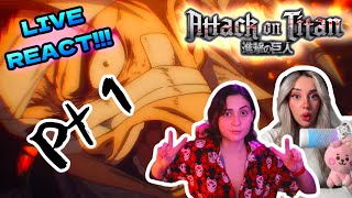 THATS HOW IT ENDED AOT FINALE LIVE REACT with OhimeTenshi PT 1 THE BEGINNING [upl. by Olivia]