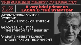 Lacan amp Symptoms a very brief primer  The Sublime Object of Ideology 12 [upl. by Anileva]