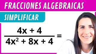 SIMPLIFICAR una FRACCIÓN ALGEBRAICA 🍕 Ejercicio 2 [upl. by Ash]