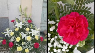 tutoriales y tips de floristería para principiantes Centro floral funerario o de iglesia [upl. by Siseneg]