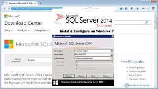 Install and Configure Sql Server 2014 on Windows 71011 P5 [upl. by Lubbock]