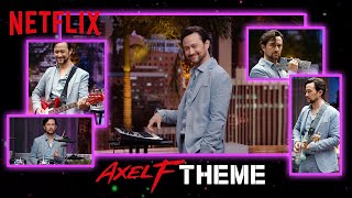 Joseph GordonLevitt’s Beverly Hills Cop Theme Remix  Beverly Hills Cop Axel F  Netflix [upl. by Irahs]