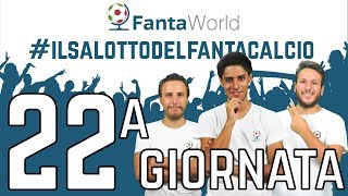 CONSIGLI FANTACALCIO 22ª GIORNATA  ILSALOTTODELFANTACALCIO [upl. by Analrahc]