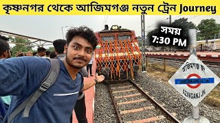 Krishnanagar To Azimganj New Passenger Train  Nashipur Rail Bridge Train  Azimganj Train Journey [upl. by Okoy687]