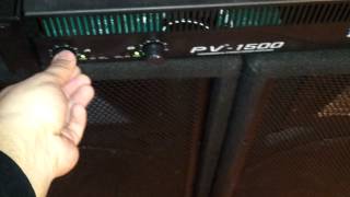 Peavey PV1500 amp JBL JRX 115 [upl. by Egiarc153]