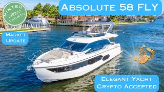 Absolute 58 Fly  Yacht Overview  New To Market  Low Hour Vessel Complete Yacht Buying Guide Free [upl. by Carmela]