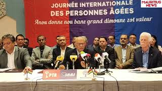 Dr Navin Ramgoolam a promis quatre mesures en faveur des personnes âgées une fois au pouvoir [upl. by Slotnick]