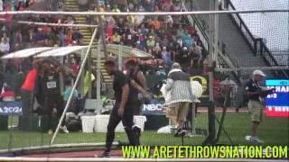 US Olympic Trials Mens Discus Qualifying Flight 2 2016 [upl. by Ynnel]