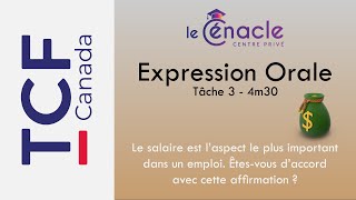 TCF Canada  Expression Orale Tâche 3  Sujet 01 [upl. by Mihcaoj784]