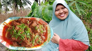 cara buat rendang daging padu by kak nur tip rendang wangi Dan sedap [upl. by Coheman]