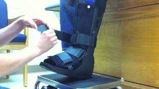 How to Apply Your Air Walker Boot customize your boot for comfort [upl. by Launamme]