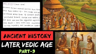 Later Vedic Period UPSC 🐮 [upl. by Louls]