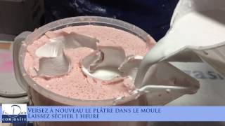 Comment faire Moulage en groupe  empreinte des mains enlacées Tirage en plâtre synthétique [upl. by Anilem807]