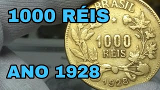 Moeda de 1000 Réis ano 1928 Valor atualizado pelo catálogo novo de 2018 [upl. by Mirilla142]