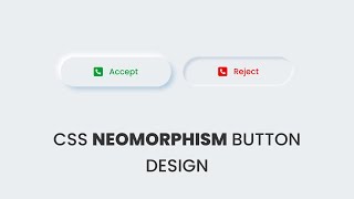 How To Make Neumorphism Button Using HTML And CSS  Neomorphism Style Web Design [upl. by Esille]