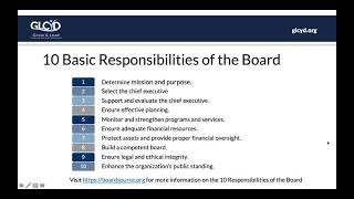 Basics of Nonprofit Board Service [upl. by Nosnevets536]