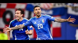 Euro 2024  Italia  Croazia  Gol Zaccagni LIVE [upl. by Rauch]