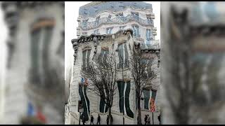 The Melting Building 😮🏢  HOUSEMANNIA Building in Paris Shorts [upl. by Haukom582]