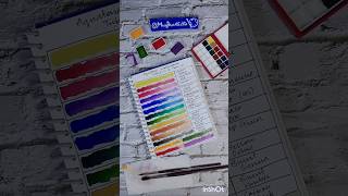 Swatching Aquatone watercolors The Basic Set musfirartistic art artist shorts aquarelle yt [upl. by Imled]