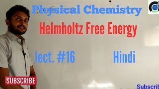 helmholtz free energy in Hindi  helmholtz free energy thermodynamics [upl. by Aihsatsan]