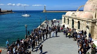 FlashMob  Chania  Dancing with a Cretan Heart  Apr 2014 [upl. by Alleram]