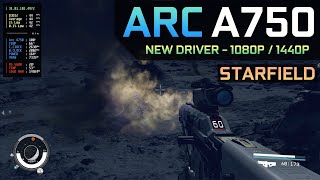 Starfield on the Arc A750  FPS Boost With Latest Drivers [upl. by Hollyanne536]