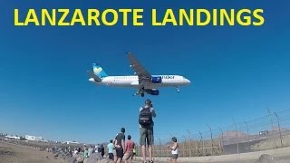 ARRECIFE LANDINGS LANZAROTE AIRPORT [upl. by Alphard874]