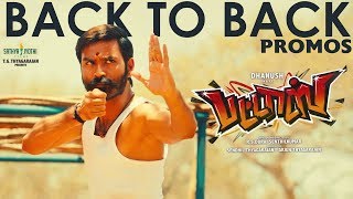 PATTAS  Back To Back Promos  Dhanush  Durai Senthil Kumar  VivekMervin  Sathya Jyothi Films [upl. by Clabo184]