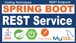 Spring Boot REST Service  Spring Boot REST API Tutorial [upl. by Odie]