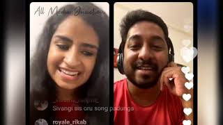 Sivangi Singing Adipoli Song on Live With Vineeth Sreenivasan [upl. by Devona]