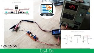 12v to 5v Step Down  Converter DC to DC using IC 7805  LM7805 [upl. by Derek]