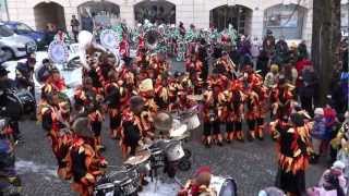 Carnaval 2013 Concert des Cliques Delémont devant lhôtel de Ville [upl. by Trixie]