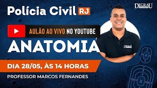 Aulão Ao Vivo Concurso Polícia Civil Téc e Aux de Necropsia Anatomia [upl. by Yak]