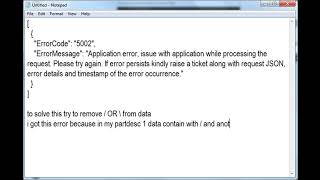 Error Code 5002 Application error issue with application while processing the request [upl. by Ilsa]