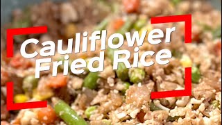 How to Make Cauliflower Fried Rice l Foodie Avenue [upl. by Loring946]