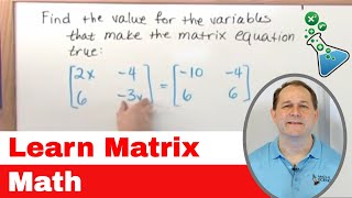 1  Intro To Matrix Math Matrix Algebra Tutor  Learn how to Calculate with Matrices [upl. by Adriene]