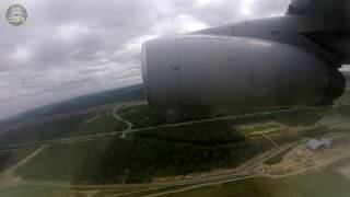 RARE Ilyushin IL76 Passenger View during Takeoff AirClips [upl. by Melisenda662]