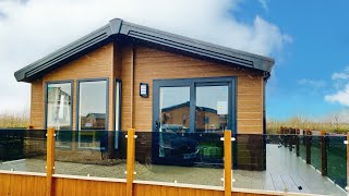 Brand New Willerby Portland 40 x 20 Lodge 2021 model JUST £79995 sited with decking [upl. by Leak]