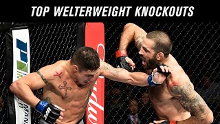 Top 10 Welterweight Knockouts in UFC History [upl. by Elleved698]