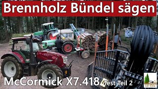 Brennholz Bündel sägen  McCormick X7418 VTDrive Teil 2 [upl. by Nicolina]