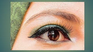 Green Eyes Look  Makeup  Eye Makeup 👁️ [upl. by Cho]