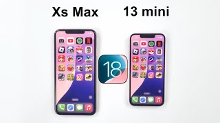 iOS 18  iPhone 13 mini vs iPhone XS Max Speed Test [upl. by Cynarra]