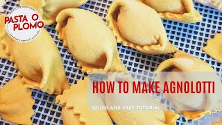 How To Make Italian Agnolotti [upl. by Corella]