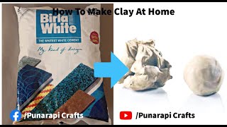 Homemade Cement Clay [upl. by Arotal559]